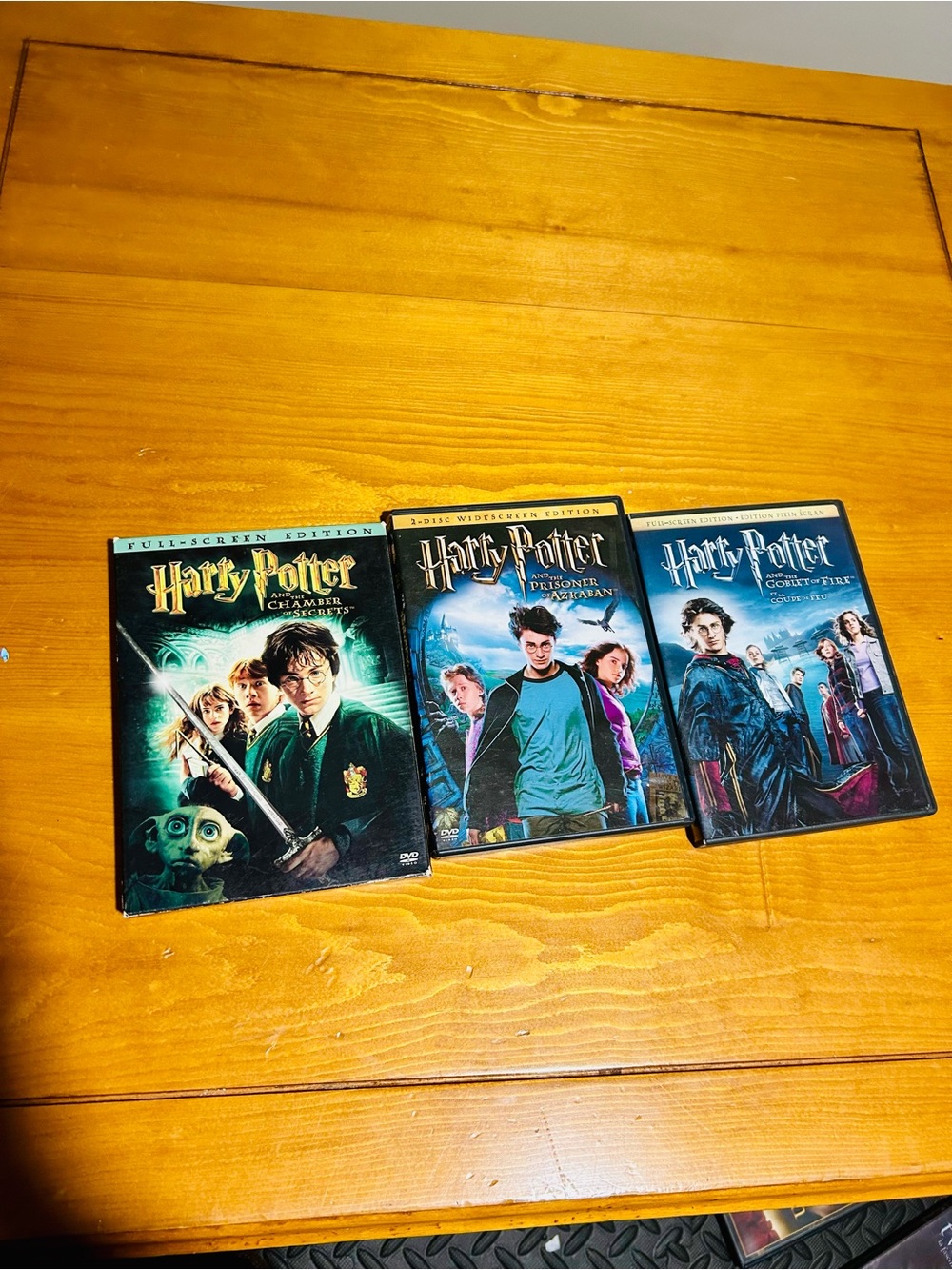Harry Potter trilogy movies 2,3,4